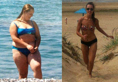 Фото Тани Рыбаковой до и после похудения