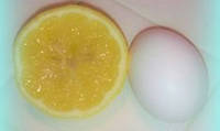 Яйцо и лимон - компоненты маски